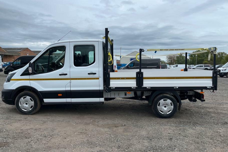 Ford Transit Custom 350 Trend L3 Lwb Double Cab Dropside Rwd 2.0 Ecobl WM25UOP White #4