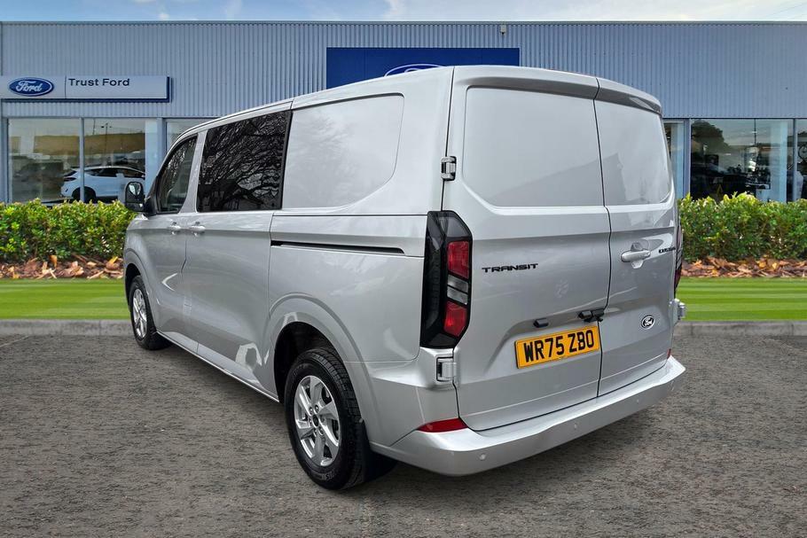 Ford Transit Custom 320 Limited L1 Swb Double Cab In Van Fwd 2.0 Ecobl WR75ZBO Silver #2