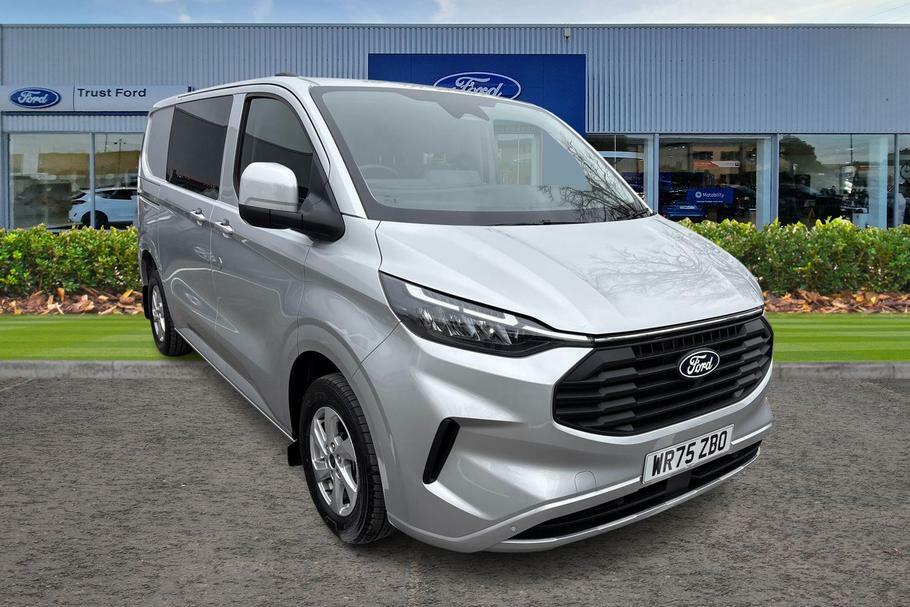 Ford Transit Custom 320 Limited L1 Swb Double Cab In Van Fwd 2.0 Ecobl WR75ZBO Silver