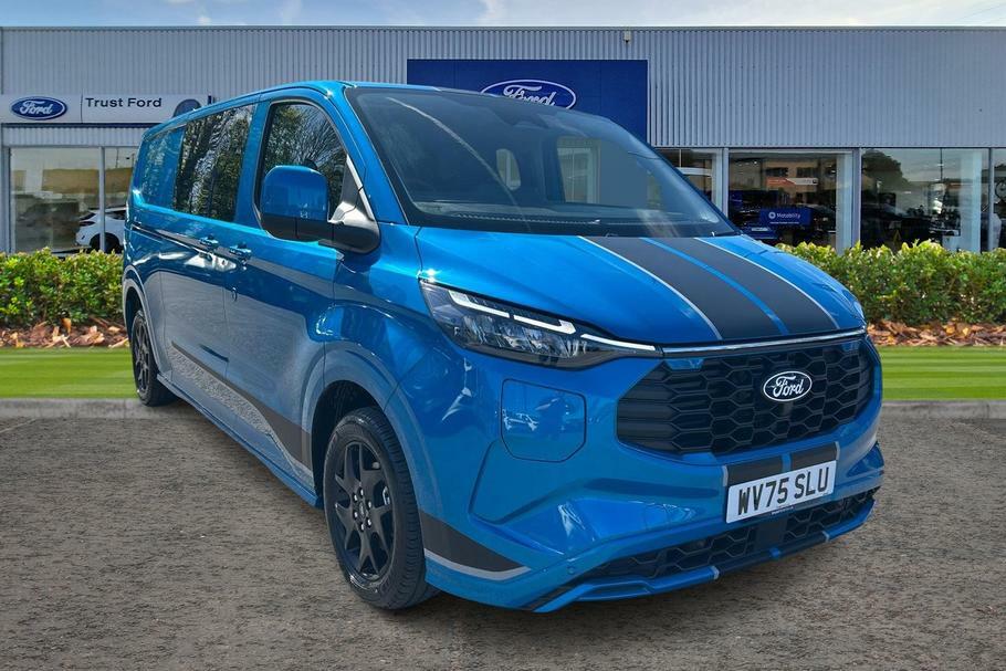 Ford Transit Custom 320 Sport L2 Lwb Double Cab In Van Fwd 2.5 Phev 23 Blue