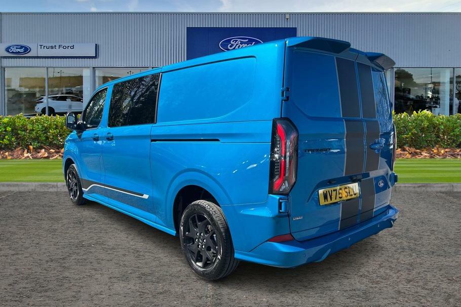 Ford Transit Custom 320 Sport L2 Lwb Double Cab In Van Fwd 2.5 Phev 23 WV75SLU Blue #2