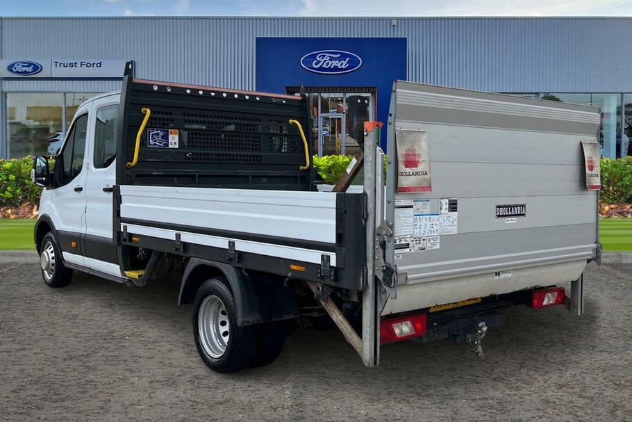 Ford Transit Custom 350 Leader L4 Elwb Double Cab Dropside Rwd 2.0 Eco MM72YCZ White #2