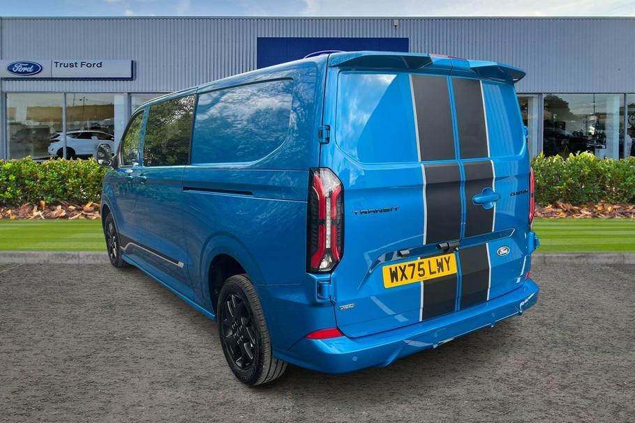 Ford Transit Custom 320 Sport L2 Lwb Double Cab In Van Fwd 2.5 Ph WX75LWY Blue #2