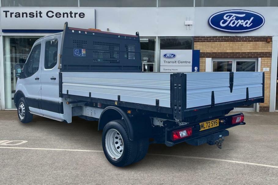 Ford Transit Custom 350 Leader L3 Lwb Double Cab Tipper Rwd 2.0 Ecoblu ML72SYS White #2