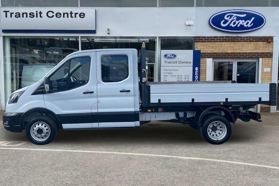 Ford Transit Custom 350 Leader L3 Lwb Double Cab Tipper Rwd 2.0 Ecoblu ML72SYS White #5