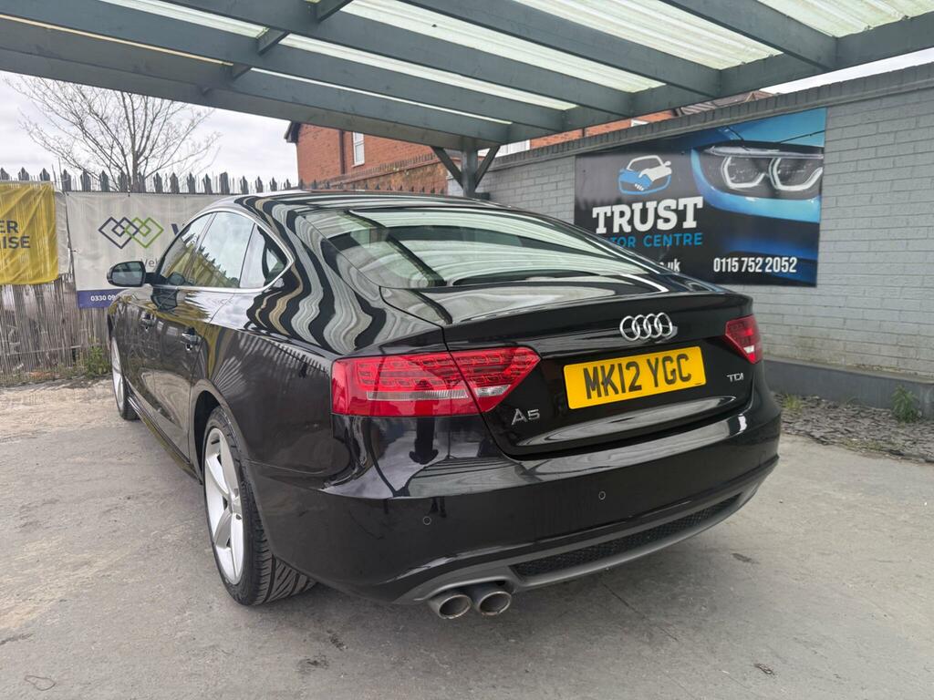 Audi A5 2.0 Tdie S Line Sportback Euro 5 Ss MK12YGC Black #5