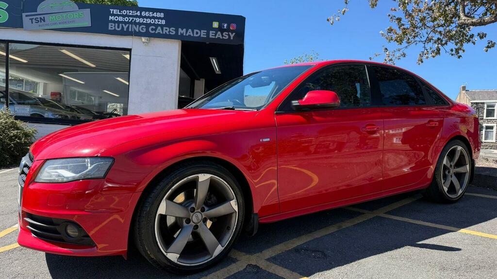 Audi A4 Saloon 2.0 Tdi Black Edition Euro 5 Ss 201 ST11FYB Red #6