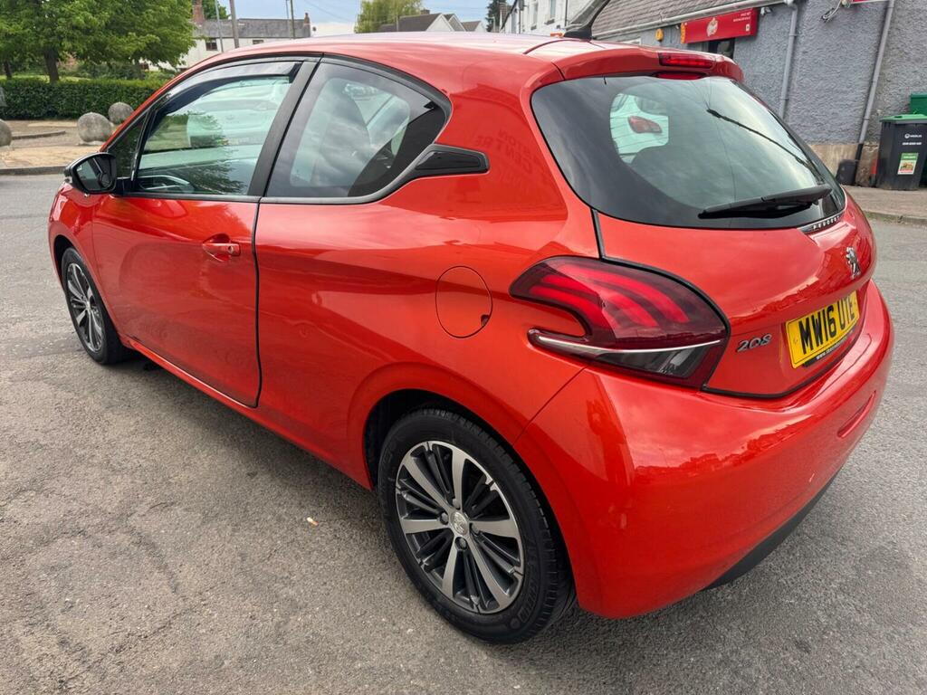 Peugeot 208 Hatchback 1.2 Puretech Xs White Euro 6 20161 MW16UTE Orange #4