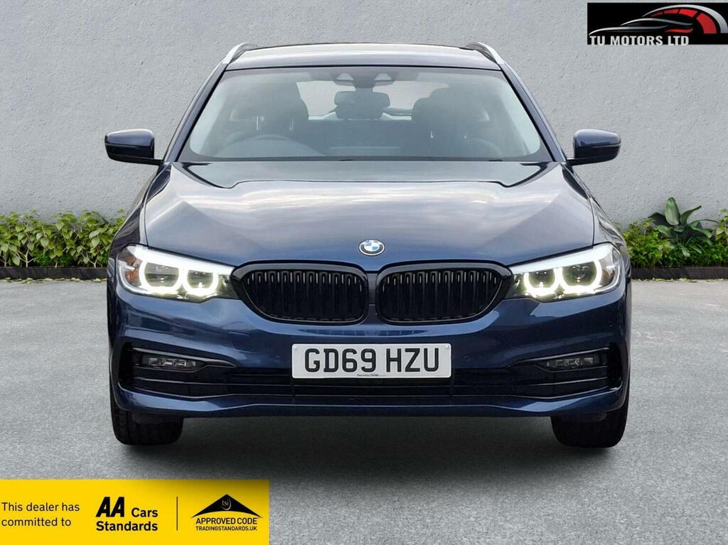 BMW 5 Series Estate 2.0 520D Mht Se Touring Xdrive Euro 6 GD69HZU Blue #2