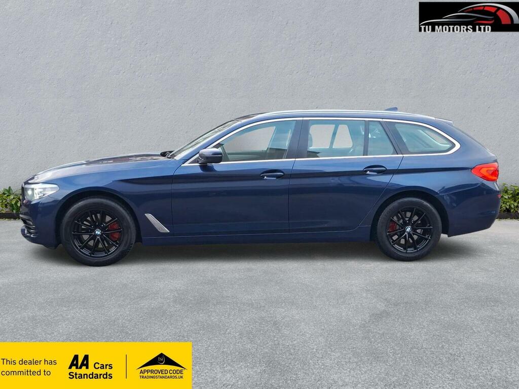 BMW 5 Series Estate 2.0 520D Mht Se Touring Xdrive Euro 6 GD69HZU Blue #6