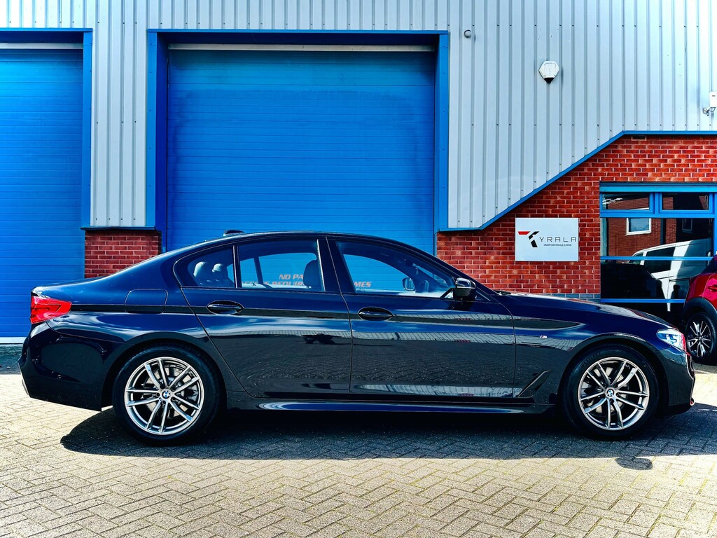 BMW 5 Series 520D Xdrive M Sport 4Wd RE69BVX Black #3