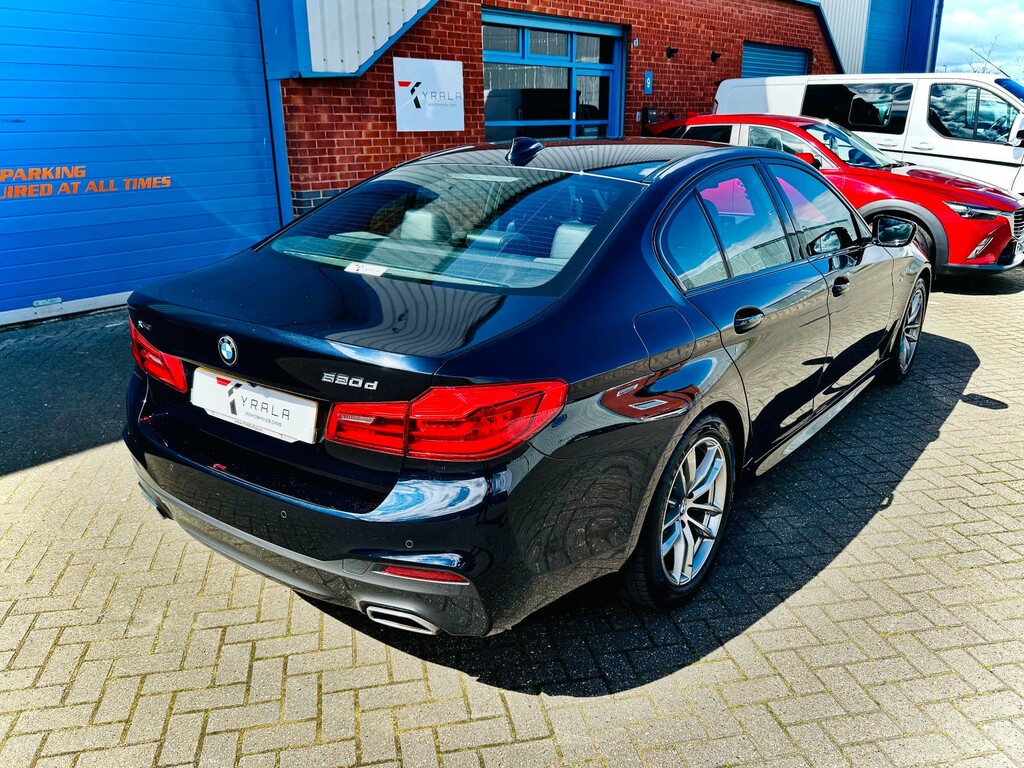 BMW 5 Series 520D Xdrive M Sport 4Wd RE69BVX Black #4
