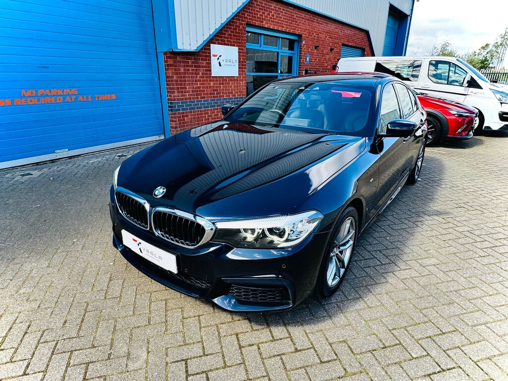 BMW 5 Series 520D Xdrive M Sport 4Wd RE69BVX Black #6