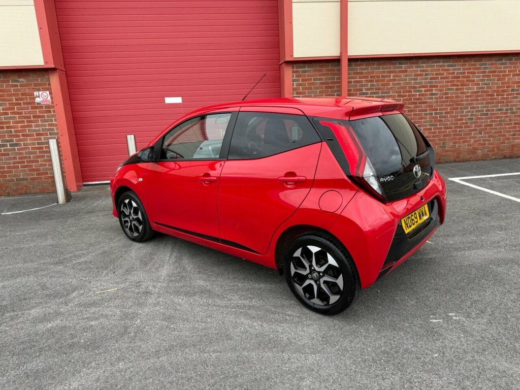 Toyota Aygo Hatchback ND69WWA Red #3
