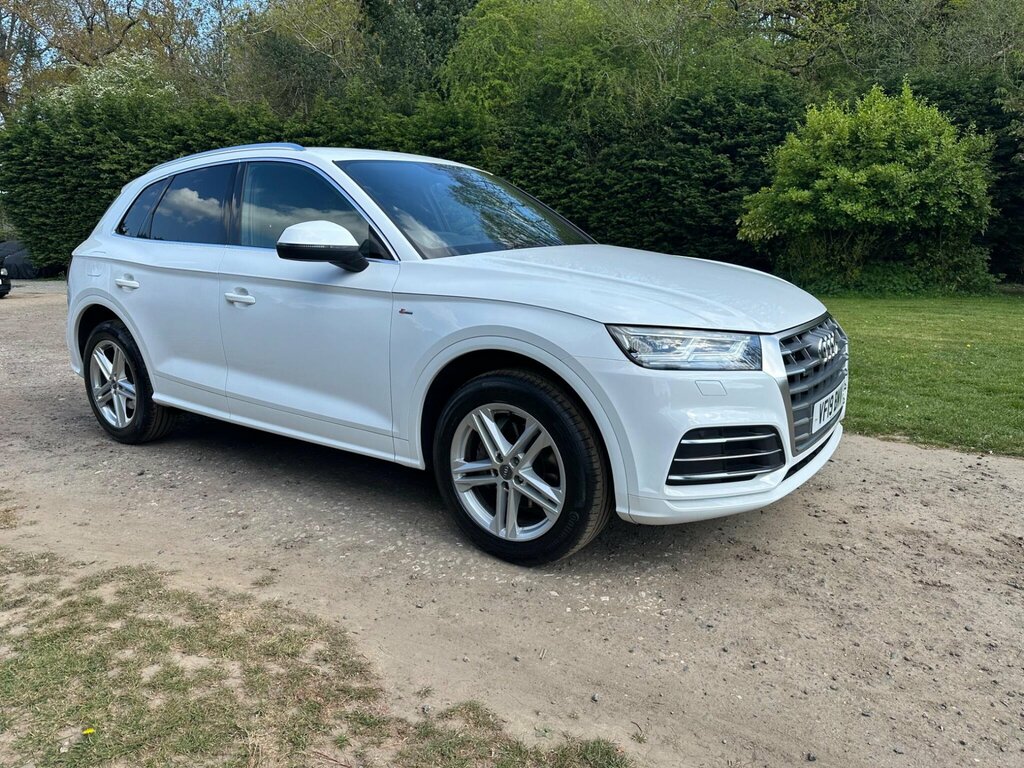 Audi Q5 2.0 Tdi 40 S Line S Tronic Quattro Euro 6 Ss VF19BMV White #6