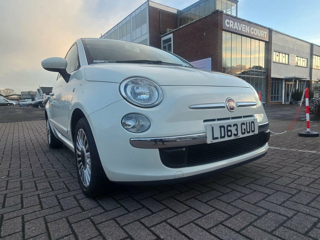 Fiat 500 1.2 Lounge Euro 6 Ss White