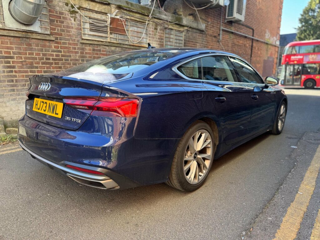 Audi A5 2.0 Tfsi 35 Sport Sportback S Tronic Euro 6 Ss HJ73NWL Blue #6