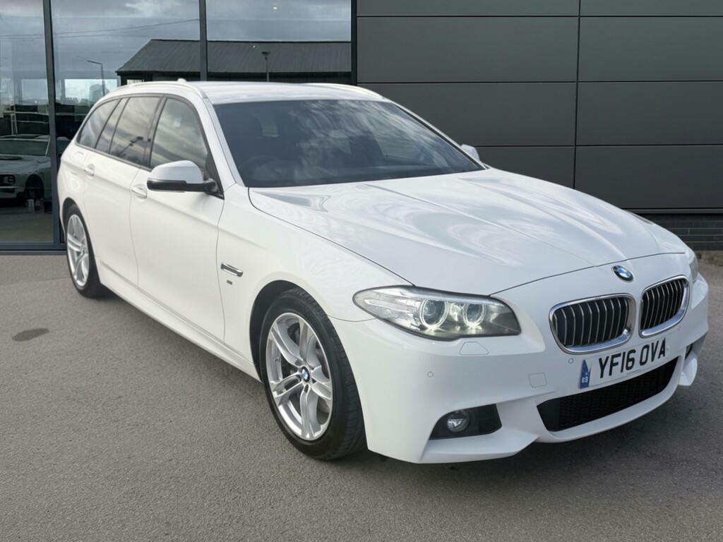 BMW 5 Series 2.0 525D M Sport Touring 2016 White