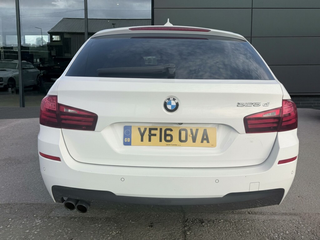 BMW 5 Series 2.0 525D M Sport Touring 2016 YF16OVA White #4
