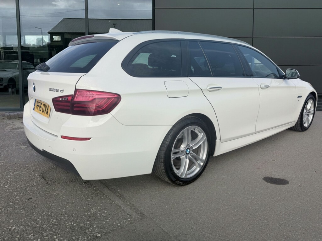 BMW 5 Series 2.0 525D M Sport Touring 2016 YF16OVA White #3