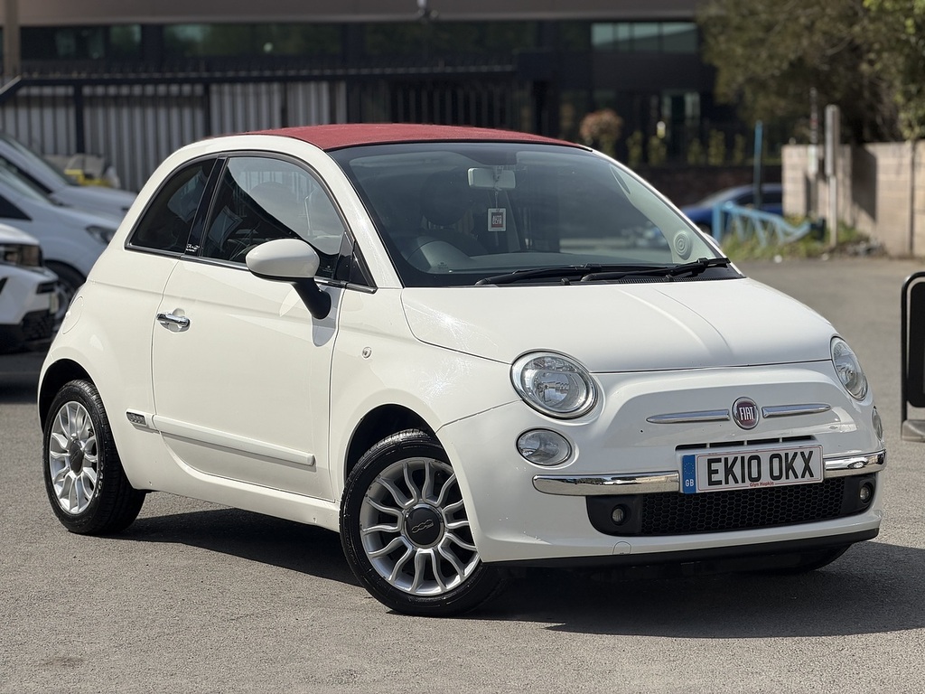 Fiat 500C 1.2 Lounge Convertible Euro 5 6 White #2