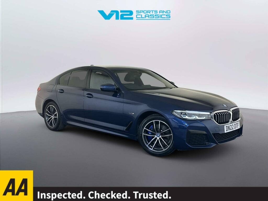 BMW 5 Series 2.0 530E 12Kwh M Sport Saloon Plug-in H Blue