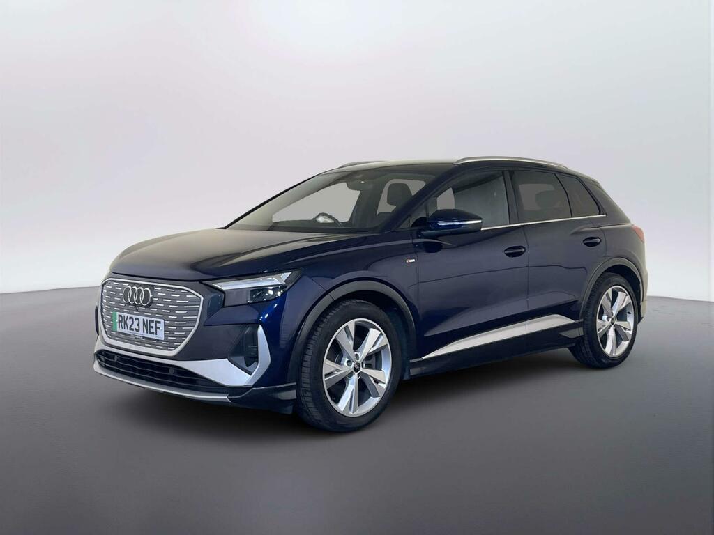 Audi Q4 E Tron 50 S Line Suv Quattro 82Kwh 299 RK23NEF Blue #4