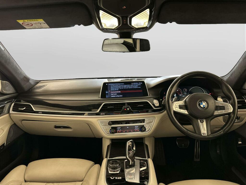 BMW 7 Series 6.6 M760l V12 Saloon Xdrive Euro 6 Black #2