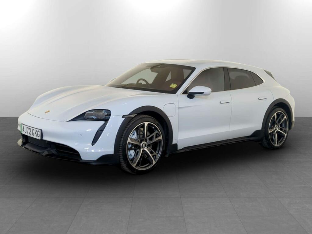 Porsche Taycan Performance Plus 93.4Kwh Turbo Cross Turismo AJ72GKG White #4