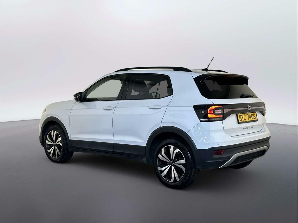 Volkswagen T-Cross 1.0 Tsi Black Edition Suv Euro 6 BYZ7406 White #6