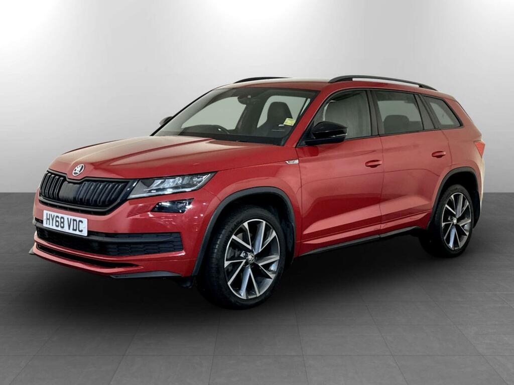 Skoda Kodiaq 2.0 Tdi Sportline Dsg 4Wd Euro 6 Ss 7 Seat HY68VDC Red #4