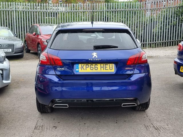 Peugeot 308 2.0 Bluehdi Gt Line Hatchback Eat Euro Blue #6
