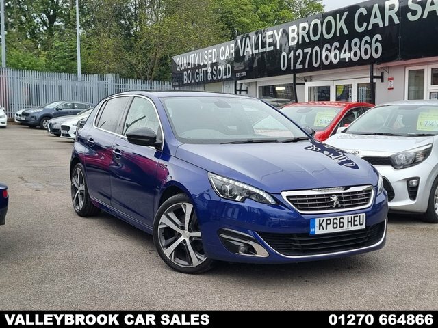 Peugeot 308 2.0 Bluehdi Gt Line Hatchback Eat Euro Blue