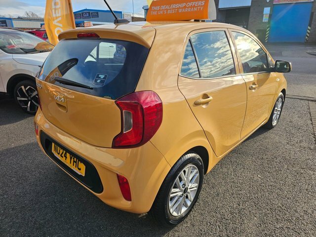 Kia Picanto 2024 1.0 Dpi 2 Hatchback Amt Euro 6 S NU24YHC Yellow #4