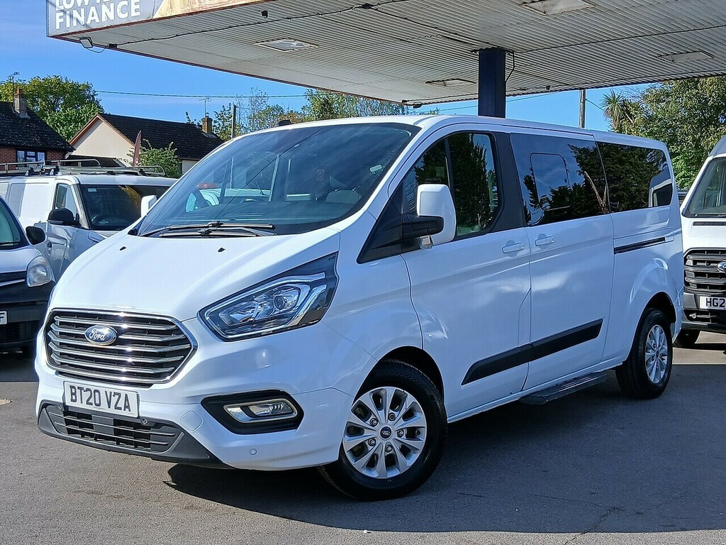 Ford Tourneo Custom 2.0 320 Ecoblue Zetec Minibus Double Cab Diese BT20VZA White #3