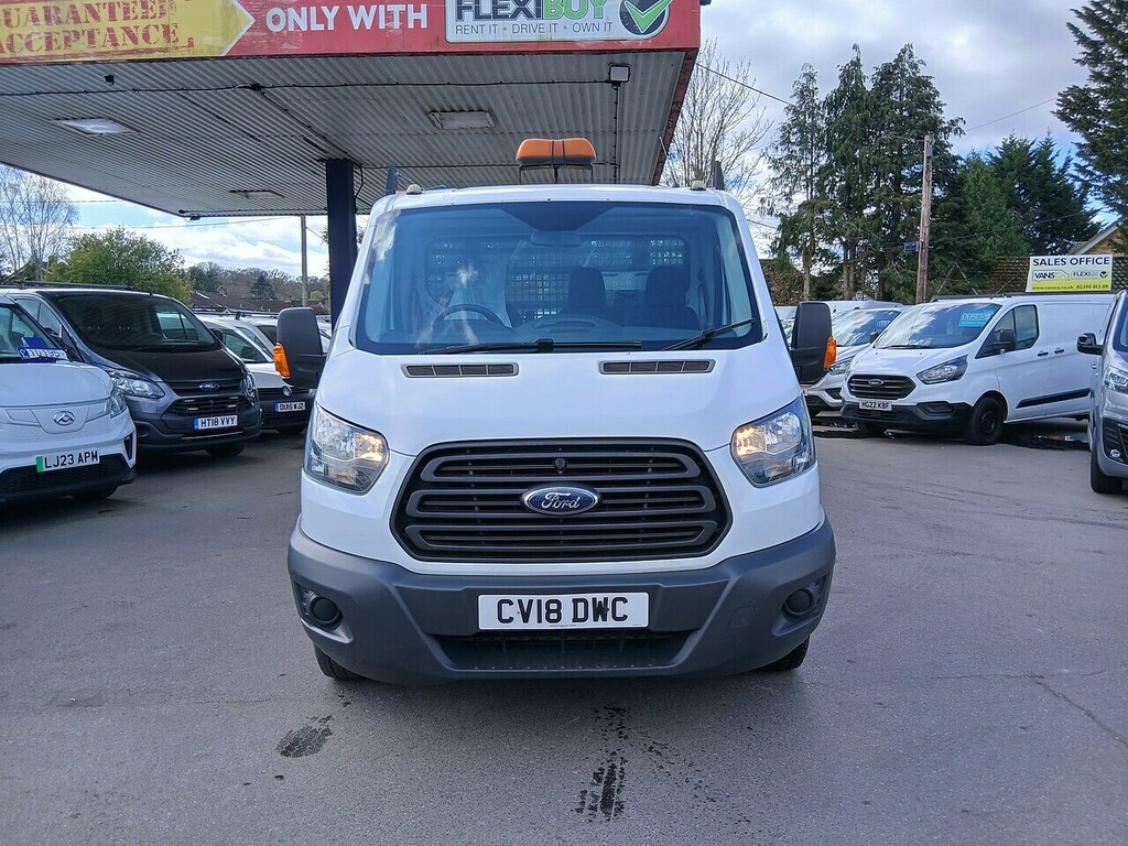 Ford Transit Custom 2.0 350 Ecoblue Chassis Cab Rwd CV18DWC White #2