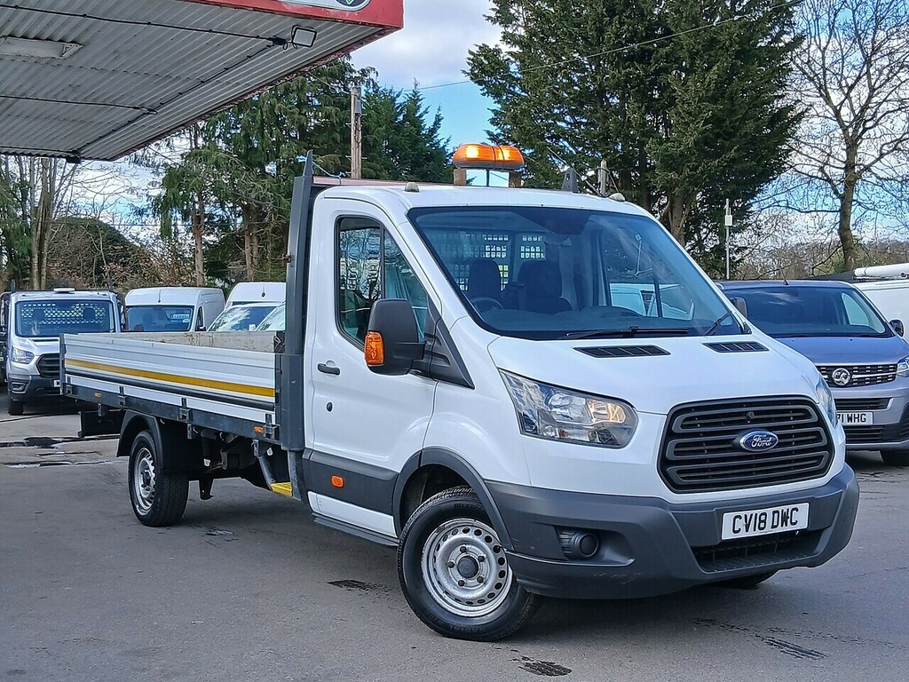 Ford Transit Custom 2.0 350 Ecoblue Chassis Cab Rwd CV18DWC White #4