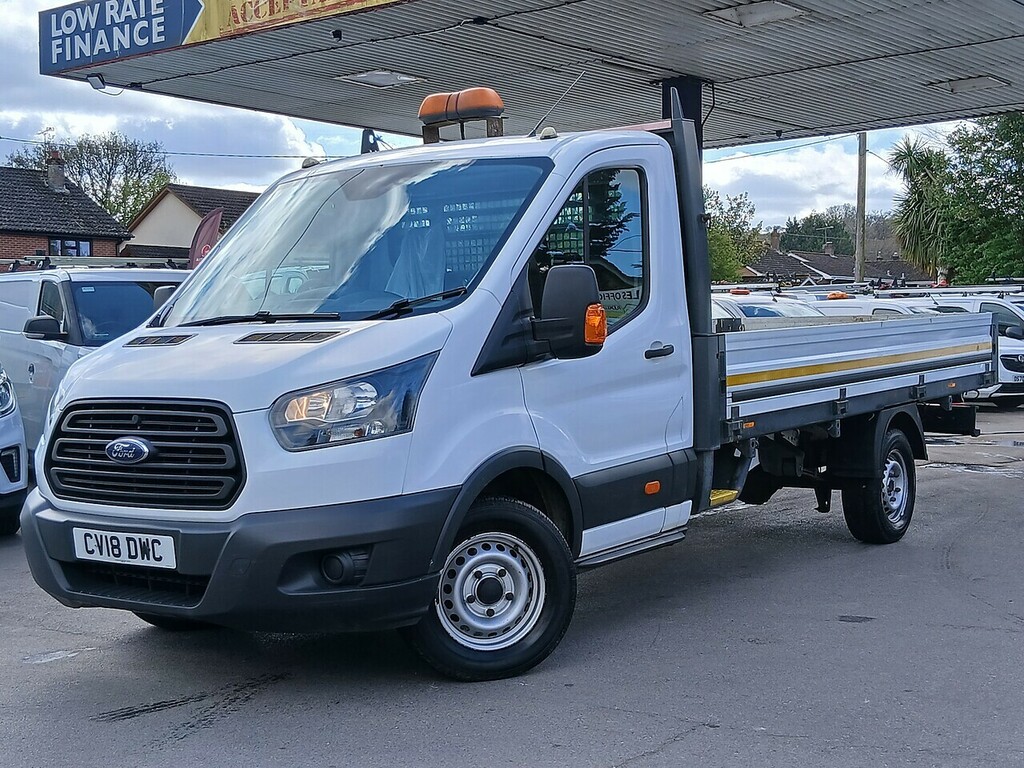 Ford Transit Custom 2.0 350 Ecoblue Chassis Cab Rwd CV18DWC White #3