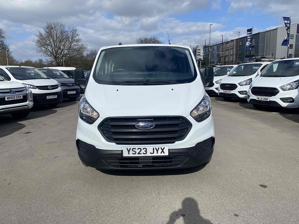 Ford Transit Custom 2.0 300 Ecoblue Leader Crew Van Double Cab Die YS23JYX White #2