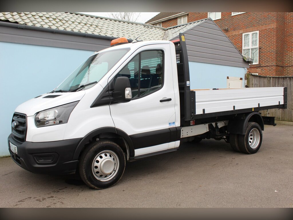 Ford Transit Custom 2.0 350 Ecoblue Hd Leader Chassis Cab M MH23LHE White #5