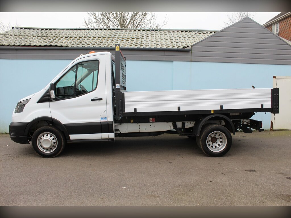 Ford Transit Custom 2.0 350 Ecoblue Hd Leader Chassis Cab M MH23LHE White #6