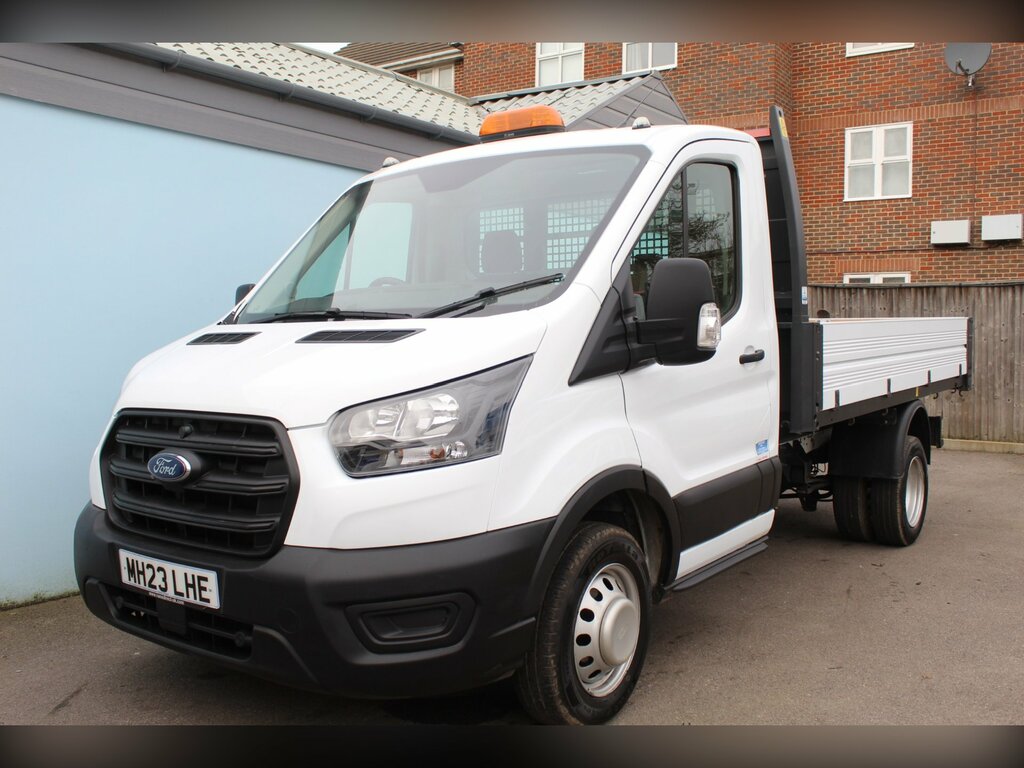 Ford Transit Custom 2.0 350 Ecoblue Hd Leader Chassis Cab M MH23LHE White #3