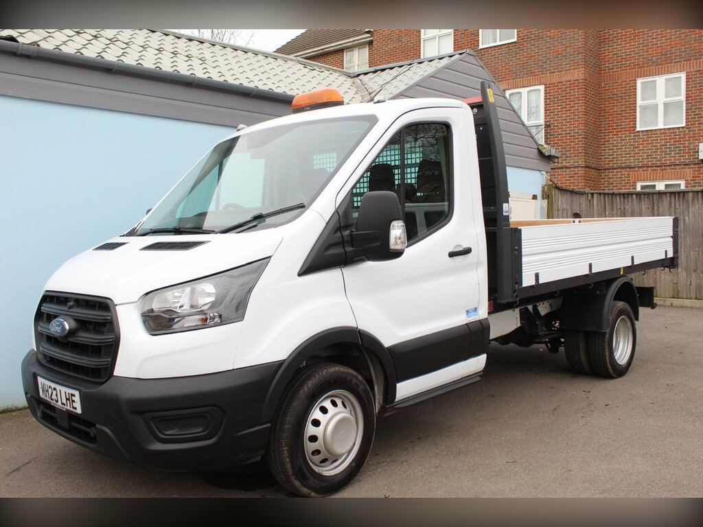 Ford Transit Custom 2.0 350 Ecoblue Hd Leader Chassis Cab M MH23LHE White #4