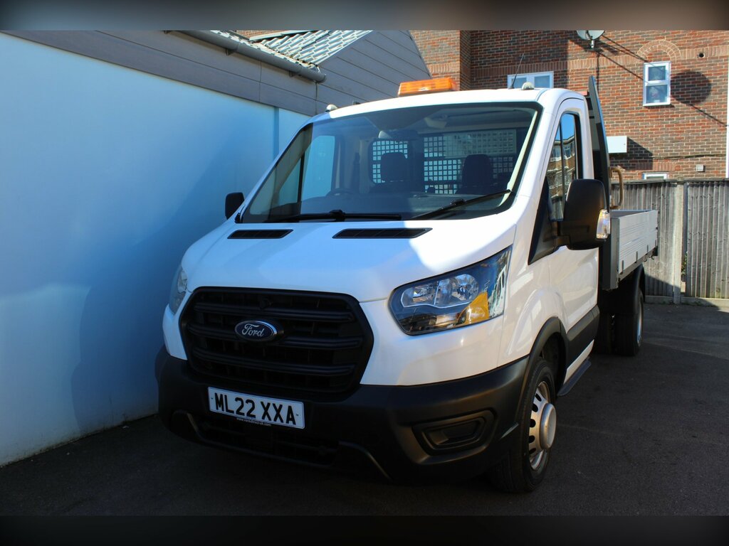 Ford Transit Custom 2.0 350 Ecoblue Hd Leader Chassis Cab M ML22XXA White #4
