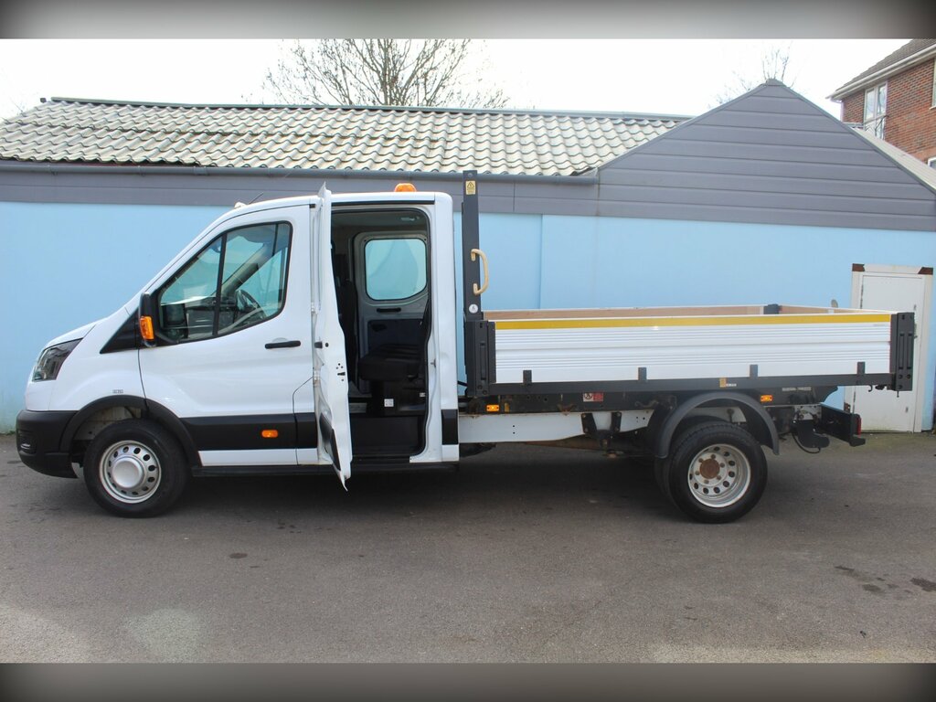 Ford Transit Custom 2.0 350 Ecoblue Leader Chassis Double Cab Dies MW70LGL White #5