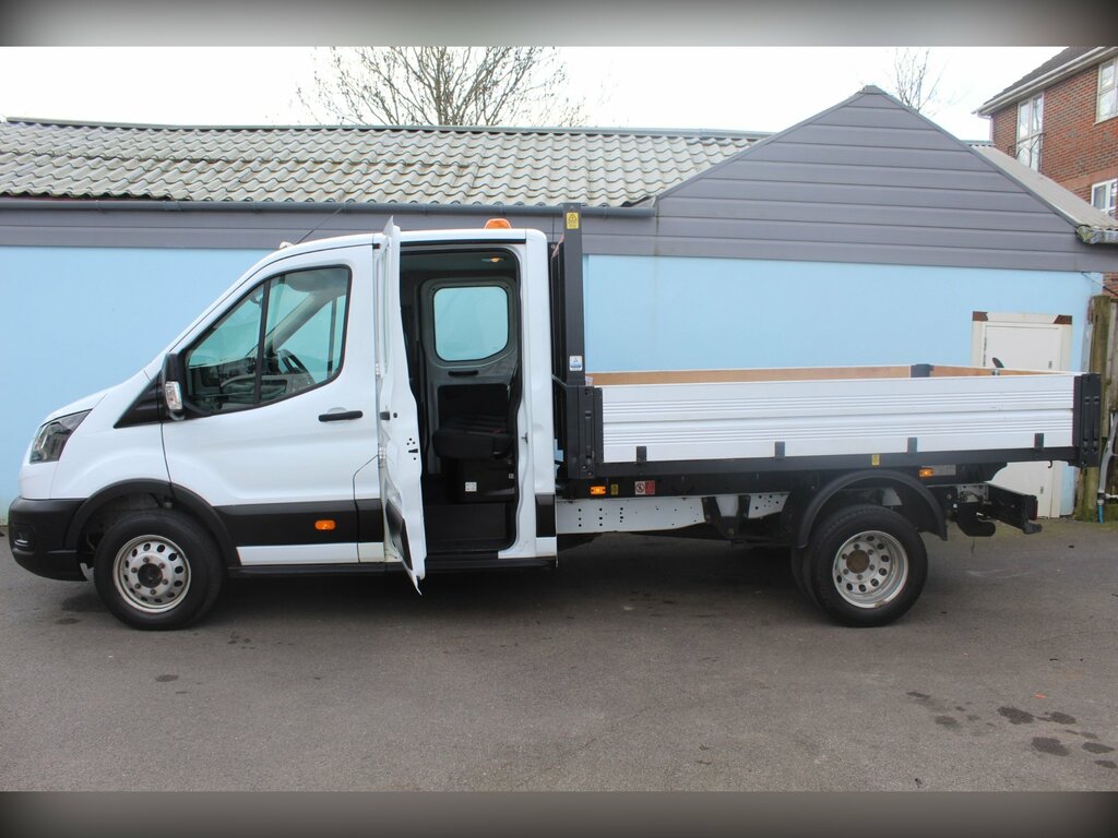 Ford Transit Custom 2.0 350 Ecoblue Leader Chassis Double Cab Dies MJ73GXF White #5