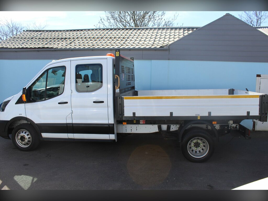 Ford Transit Custom 2.0 350 Ecoblue Leader Chassis Double Cab Dies MM72YGD White #4