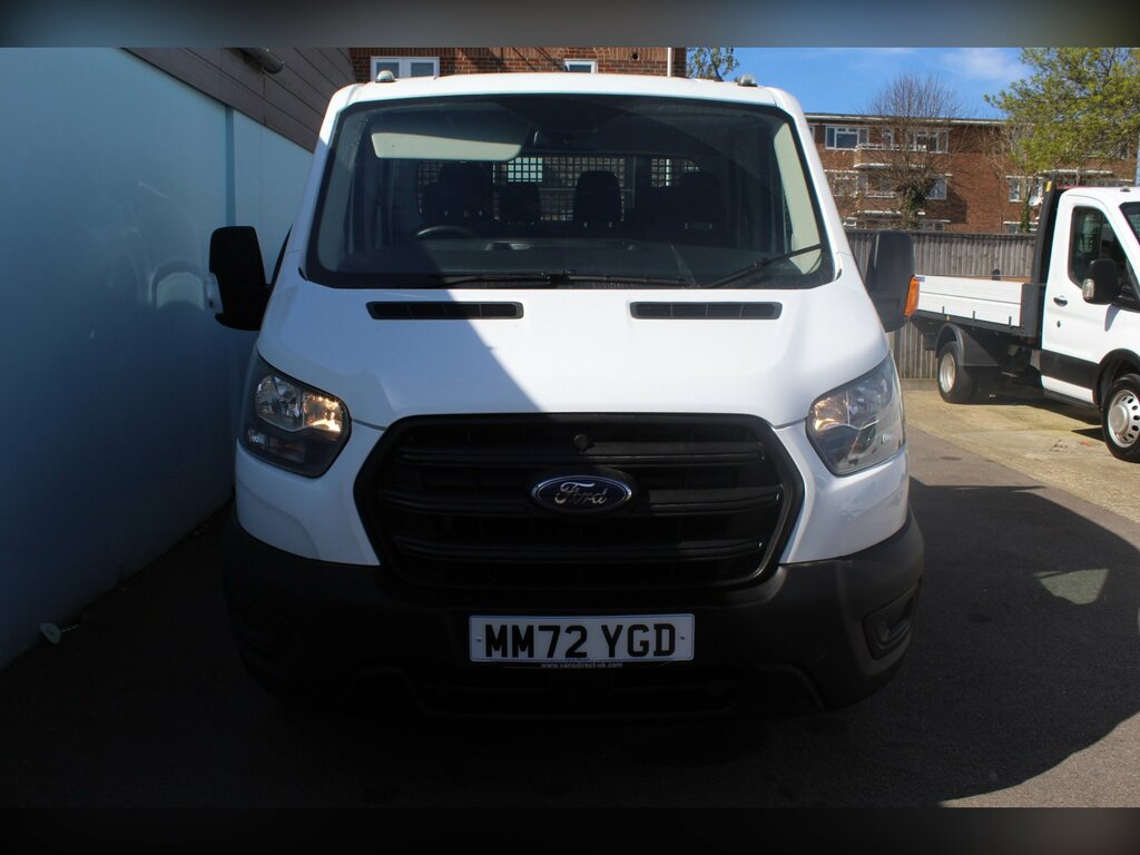 Ford Transit Custom 2.0 350 Ecoblue Leader Chassis Double Cab Dies MM72YGD White #2