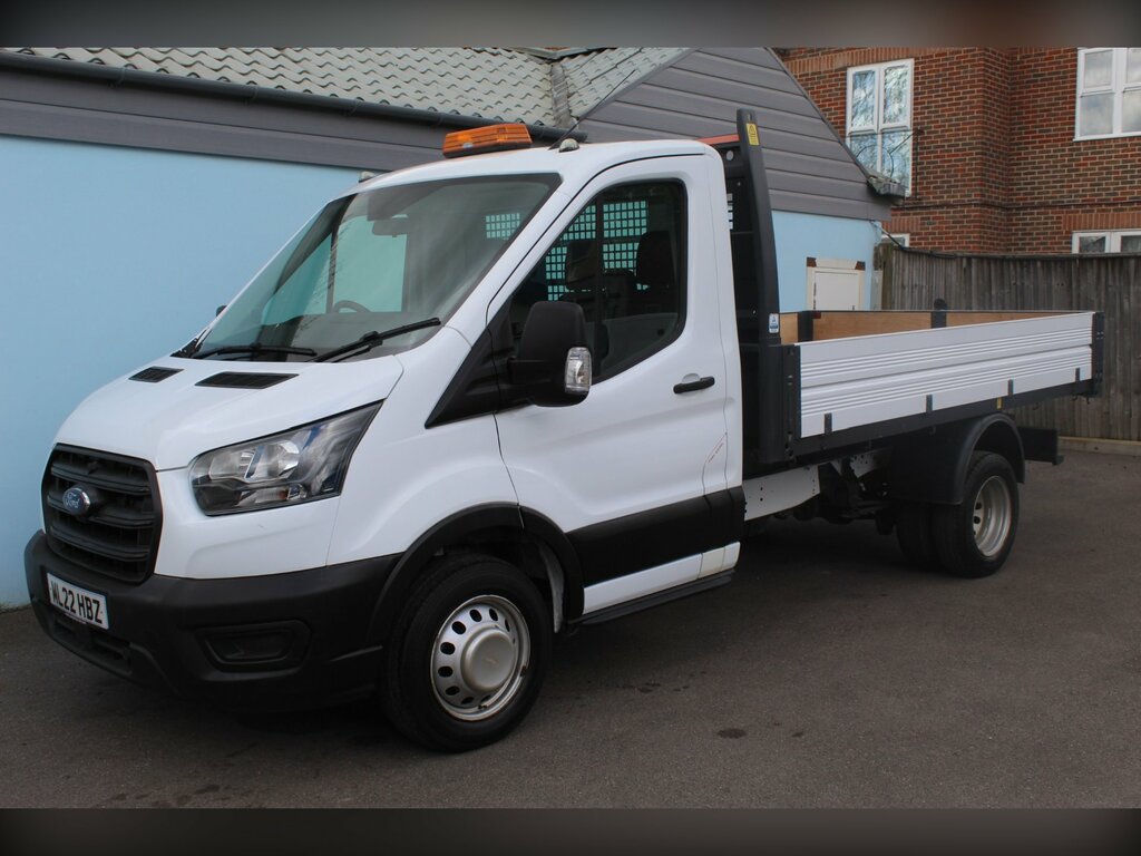 Ford Transit Custom 2.0 350 Ecoblue Hd Leader Chassis Cab M ML22HBZ White #4