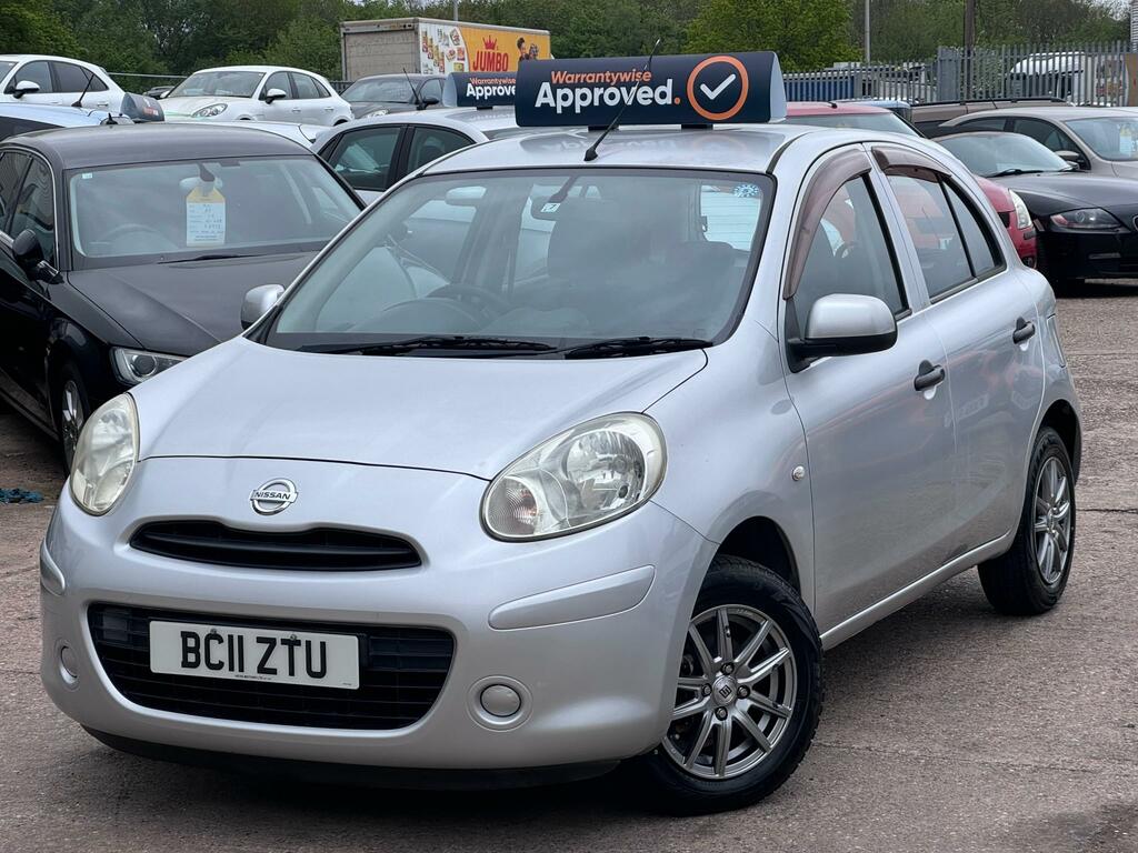 Nissan Micra 1.2 12V Visia Cvt Euro 5 Silver #2